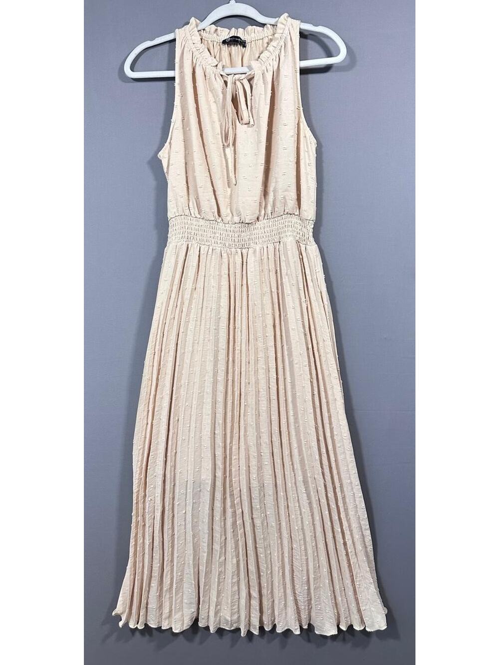 Elegant Pretty Garden Lined Cotton/Polyester Party Dress, Size M